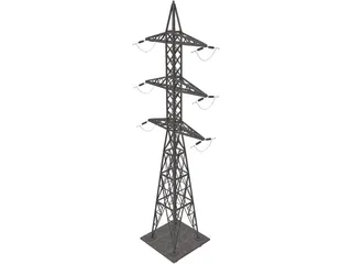 Electricity Pylon 3D Model