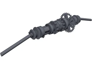 Limited Slip Differential with CV Joints 3D Model