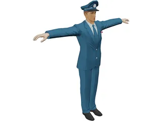 USAF Officer 3D Model