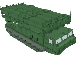 SA-12a-23a Gladiator TELAR 3D Model