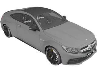 Mercedes-AMG C63S Coupe (2016) 3D Model