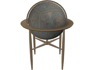 Antique Globe 3D Model