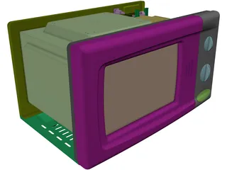 Microwave Oven 3D Model