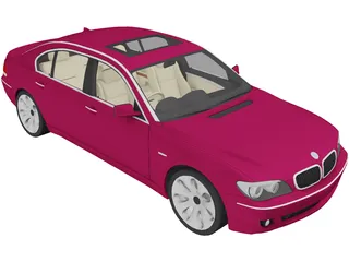 BMW 740Li (2006) 3D Model