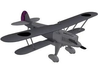 Heinkel He 51 3D Model