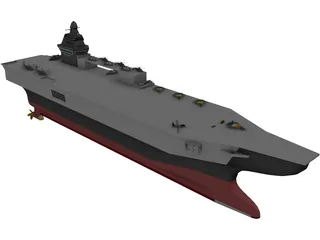 INS Vishal Super Carrier 3D Model