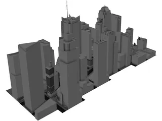 Times Square 2017 3D Model
