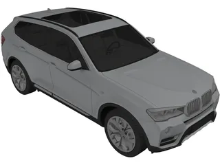 BMW X3 (2015) 3D Model