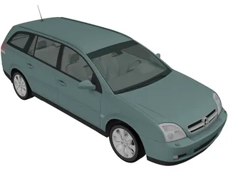 Opel Vectra Caravan (2002) 3D Model