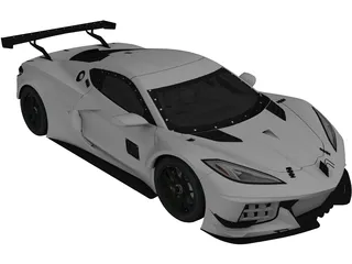 Chevrolet Corvette C8R (2020) 3D Model