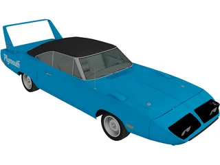 Plymouth Road Runner Superbird (1970) 3D Model