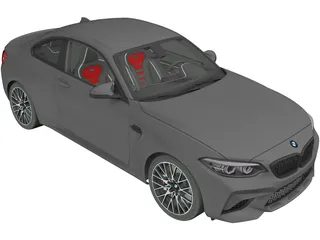 BMW M2 Competition (2018) 3D Model