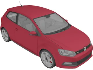 Volkswagen Polo GTI (2012) 3D Model