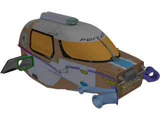 Perrinn LMP1 Prototype Monocoque Chassis 3D Model