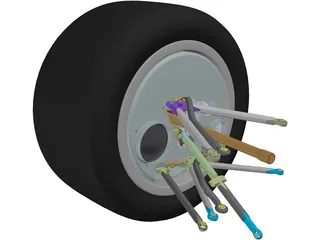 Perrinn LMP1 Prototype Front Suspension 3D Model