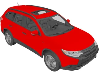 Mitsubishi Outlander GT 3D Model