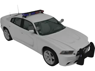 Dodge Charger Police (2011) 3D Model