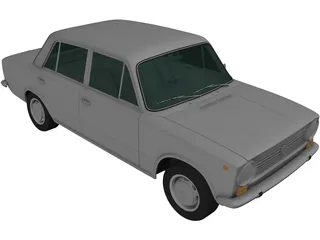 Fiat 124 (1966) 3D Model