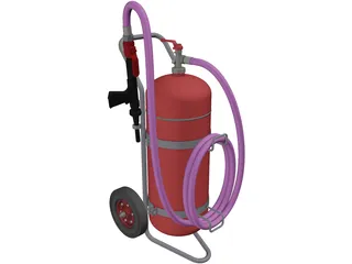 Foam Extinguisher 50L 3D Model