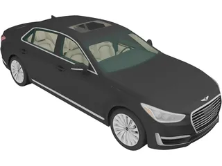 Genesis G90 (2017) 3D Model