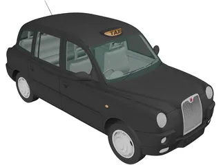 LTI TX4 London Taxi (2006) 3D Model