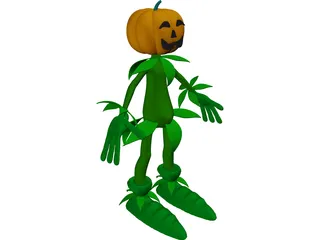 Pumpkin Man 3D Model