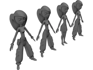 Kim Possible 3D Model