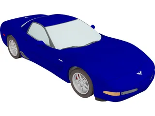 Chevrolet Corvette Z06 (2001) 3D Model