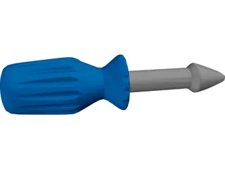 Toy Screwdriver 3D Model