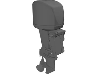 Outboard Motor Yamaha 40HP 3D Model