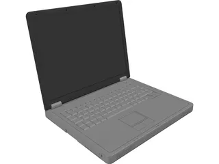 Dell Inspiron 1100 Laptop Computer 3D Model