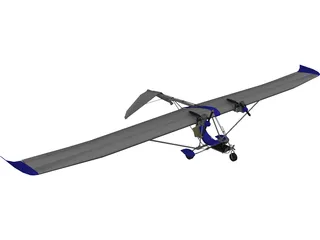 Glider Airplane 3D Model