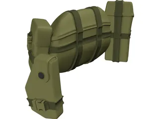 Back Packs and Equipment 3D Model