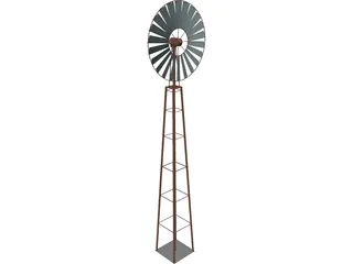 Farm Wind Mill 3D Model