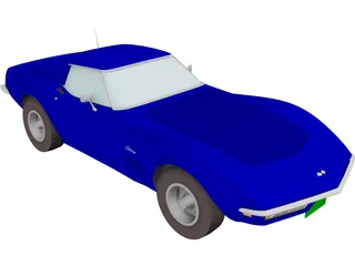 Chevrolet Corvette (1968) 3D Model