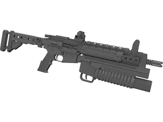 Lr3000 Assault Rifle  3D Model