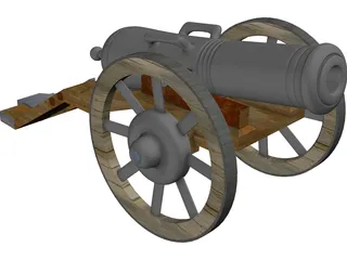 Old Cannon 3D Model