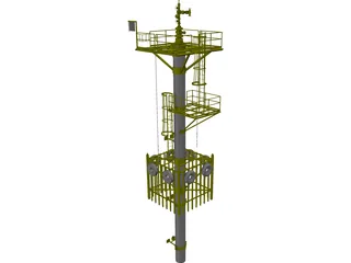 Well Caisson Deck 3D Model