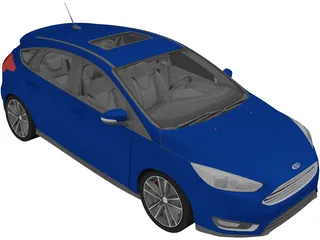 Ford Focus (2018) 3D Model