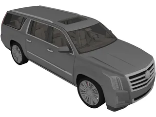 Cadillac Escalade ESV (2018) 3D Model