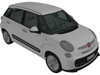 Fiat 500L (2013) 3D Model