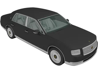 Toyota Century (2018) 3D Model