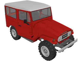 Toyota Land Cruiser FJ40 3D Model