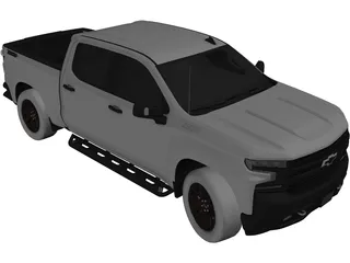 Chevrolet Silverado Crew Trail Boss (2019) 3D Model