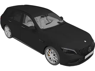 Mercedes-AMG C63S Estate (2020) 3D Model