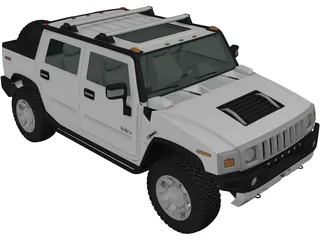 Hummer H2 (2011) 3D Model