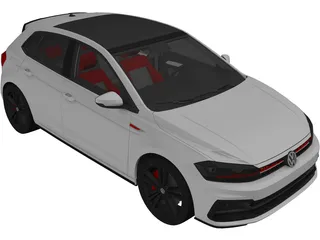 Volkswagen Polo GTI (2018) 3D Model