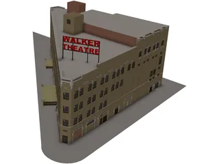 Walker Theatre Indianapolis 3D Model