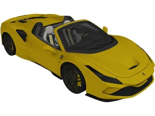 Ferrari F8 Spider (2020) 3D Model