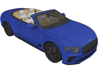 Bentley Continental GT Convertible (2020) 3D Model